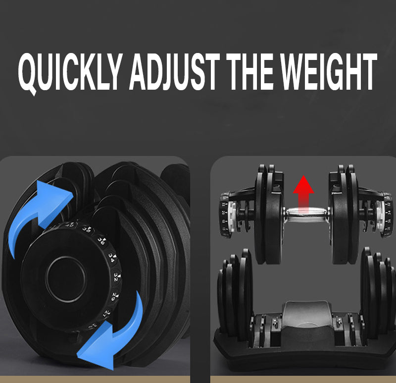 40kg Adjustable Dumbbell – 17-in-1 Quick Dial, Non-Slip Handle, Space-Saving Home Gym Weight for All Fitness Levels