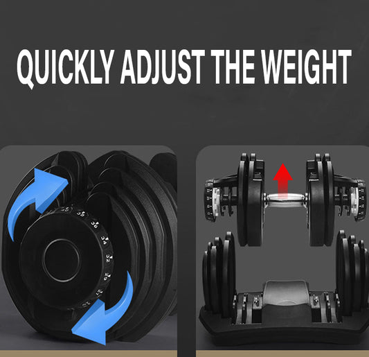 40kg Adjustable Dumbbell – 17-in-1 Quick Dial, Non-Slip Handle, Space-Saving Home Gym Weight for All Fitness Levels
