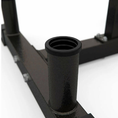 3-Tier Olympic Weight Tree & Barbell Rack – Heavy-Duty 200kg Stand for 2'' Plates – Compact, Scratch-Resistant Home Gym Storage