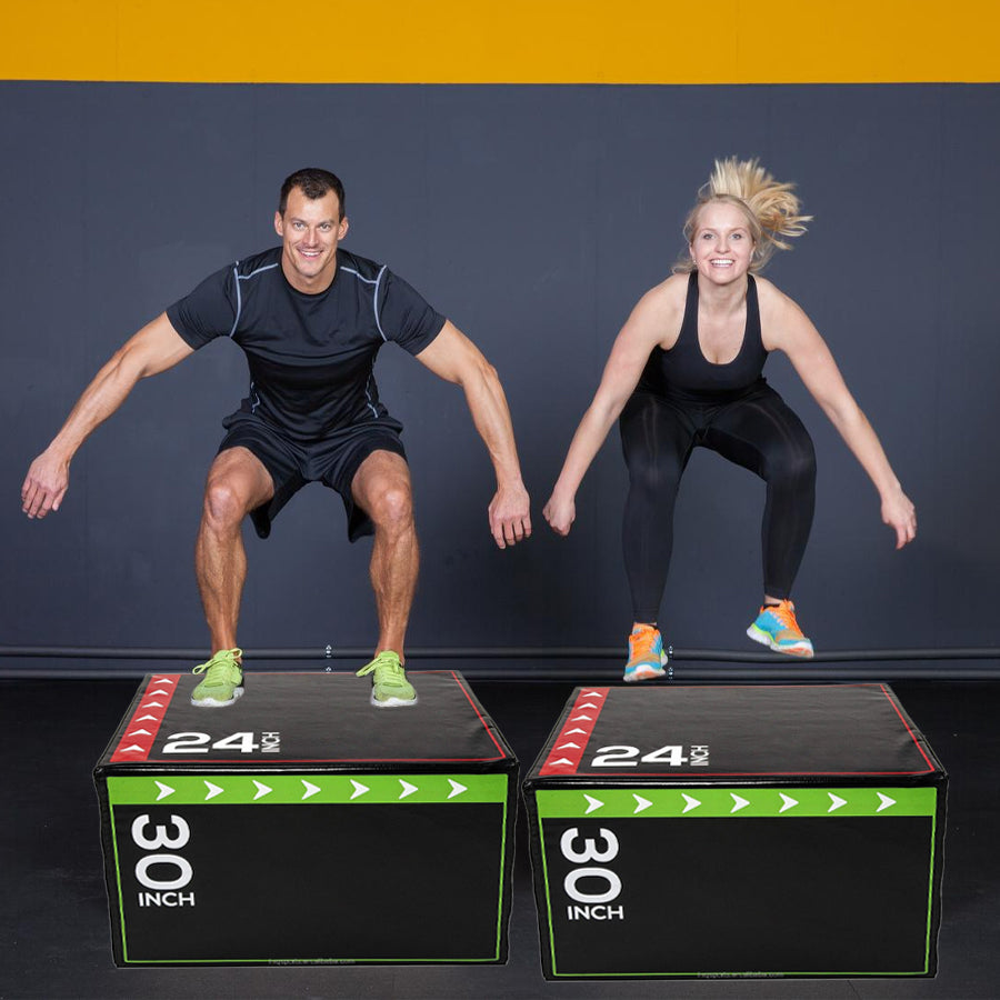 3-in-1 Soft Plyo Jump Box – Non-Slip, Cushioned Platform for Strength, Speed & Agility Training – Multiple Height Options