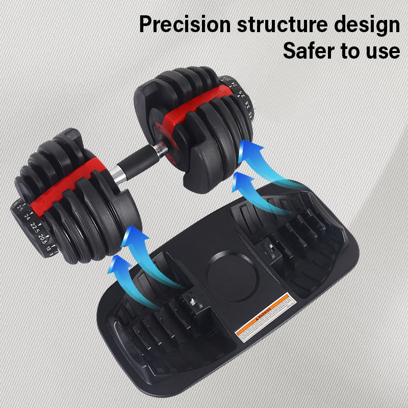 24kg Adjustable Dumbbell – 15-in-1 Quick Dial Weights, Non-Slip Handle, Space-Saving Home Gym Equipment