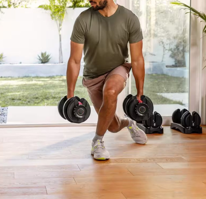 40kg Adjustable Dumbbell – 17-in-1 Quick Dial, Non-Slip Handle, Space-Saving Home Gym Weight for All Fitness Levels