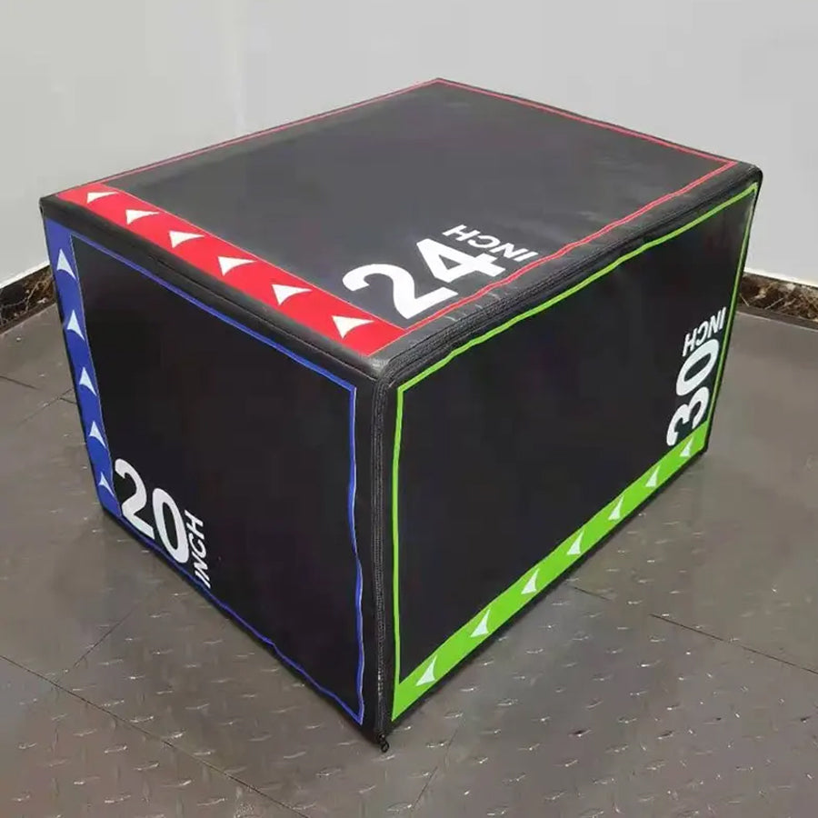 3-in-1 Soft Plyo Jump Box – Non-Slip, Cushioned Platform for Strength, Speed & Agility Training – Multiple Height Options