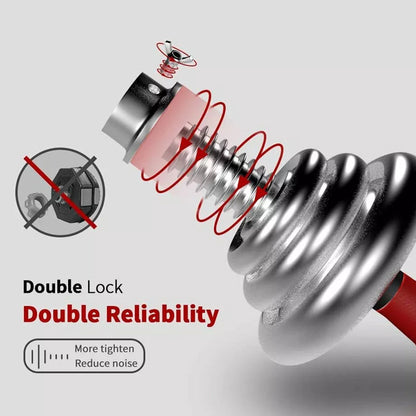 20kg Adjustable Dumbbell & Barbell Set – Cast Iron 2-in-1 Home Gym Equipment with Anti-Slip Handles