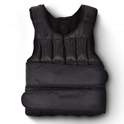 Adjustable Weighted Vest (10–20kg) – 38 Removable Weights for Running, HIIT & Strength Training – Unisex, Durable Black Design