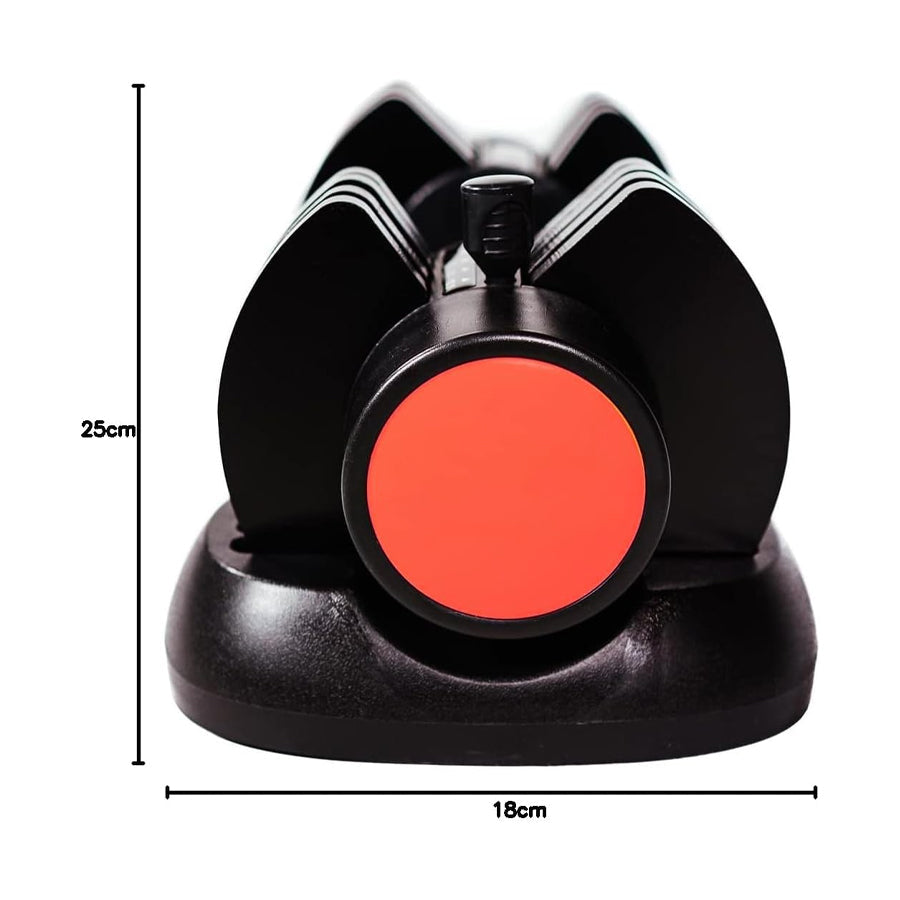 12.5kg Adjustable Dumbbell – 5-in-1 Weight Set | 2.5kg to 12.5kg Rubber-Coated Dumbbells Pair with Safety Lock | Home Gym Strength Training for Men & Women