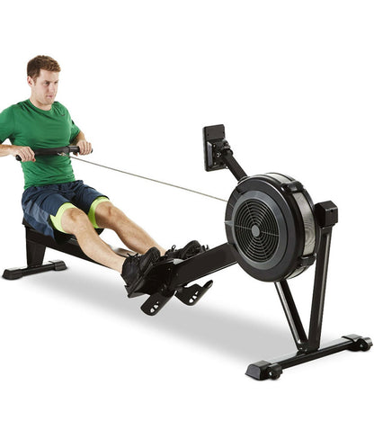 Adjustable Rowing Machine – 10-Level Air Resistance Rower | Silent, Foldable Aluminum Frame with Smart Display & Ergonomic Seat | Ideal for Home & Gym Workouts