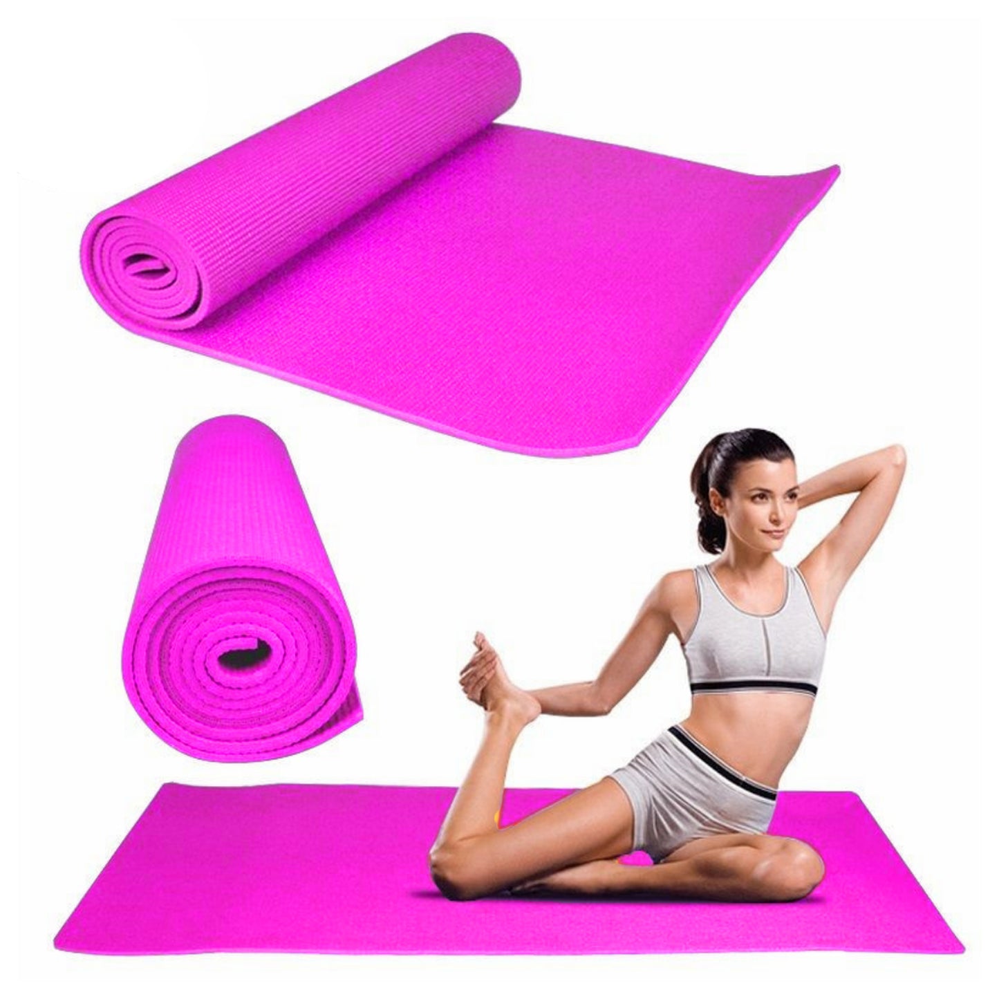 Extra Thick 15mm Yoga Mat – Non-Slip NBR Foam with Carry Strap – Cushioned, Eco-Friendly Pad for Pilates, HIIT & Home Workouts