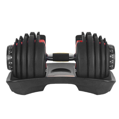 24kg Adjustable Dumbbell – 15-in-1 Quick Dial Weights, Non-Slip Handle, Space-Saving Home Gym Equipment
