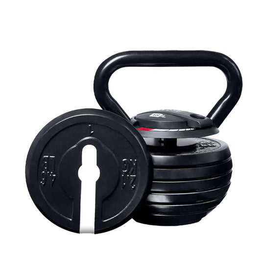 7-in-1 Adjustable Kettlebell Set (4kg to 18kg) – Quick-Lock System, Cast Iron Build – Space-Saving Strength Training for Home Workouts