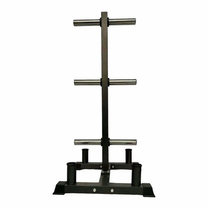 3-Tier Olympic Weight Tree & Barbell Rack – Heavy-Duty 200kg Stand for 2'' Plates – Compact, Scratch-Resistant Home Gym Storage
