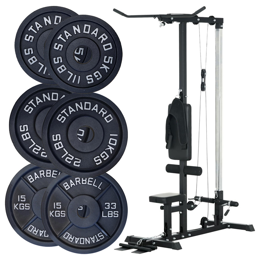 Multi Gym Machine with 45kg/66kg Weight Stack – Compact Home Fitness Station for Full-Body Workouts – Heavy-Duty Strength Training System