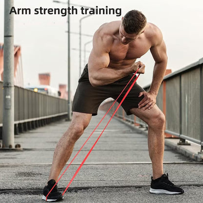 5-Level Resistance Bands Set – Graduated Tension for Strength Training & Rehab – Durable Elastic Bands for Home Gym