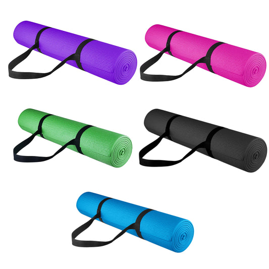 Extra Thick 15mm Yoga Mat – Non-Slip NBR Foam with Carry Strap – Cushioned, Eco-Friendly Pad for Pilates, HIIT & Home Workouts