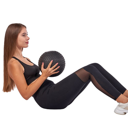 Treaded Slam Balls – No-Bounce Rubber Medicine Balls with Textured Grip for Strength, Core & MMA Training
