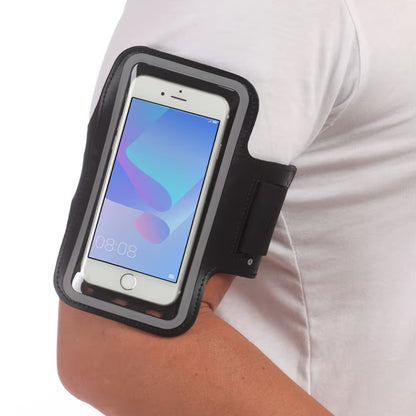 Sports Armband Phone Holder – Adjustable, Water-Resistant & Touchscreen Compatible with Card Slot & Key Pocket for Running, Cycling & Gym