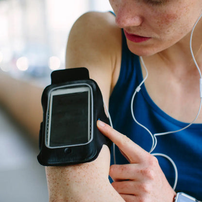 Sports Armband Phone Holder – Adjustable, Water-Resistant & Touchscreen Compatible with Card Slot & Key Pocket for Running, Cycling & Gym