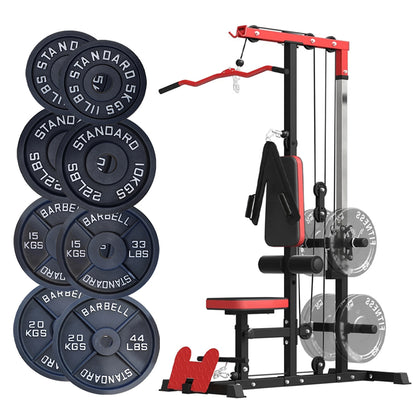 Multi Gym Machine with 45kg/66kg Weight Stack – Compact Home Fitness Station for Full-Body Workouts – Heavy-Duty Strength Training System