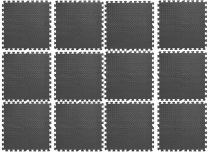 Interlocking Puzzle Exercise Mats – 10mm EVA Foam Tiles with Non-Slip Rubber Top & Shock Absorption – Water-Resistant Home Gym Flooring