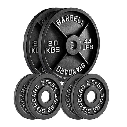 Cast Iron Weight Plates – Premium Strength Training Discs for Home & Commercial Gyms – Singles, Pairs & Full Sets with Optional Barbells