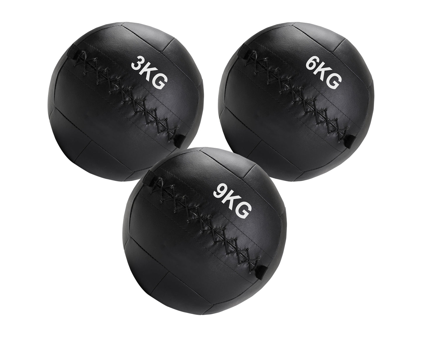 Wall Ball Medicine Ball Set – 3kg to 12kg Vinyl Balls for CrossFit, HIIT & Core Training – Heavy-Duty, Double-Stitched Design