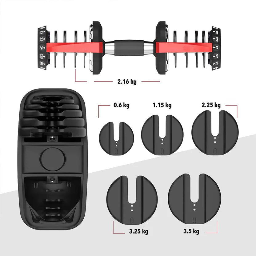 Garden hedge trimmer with interchangeable attachments and weight measurements on a white background