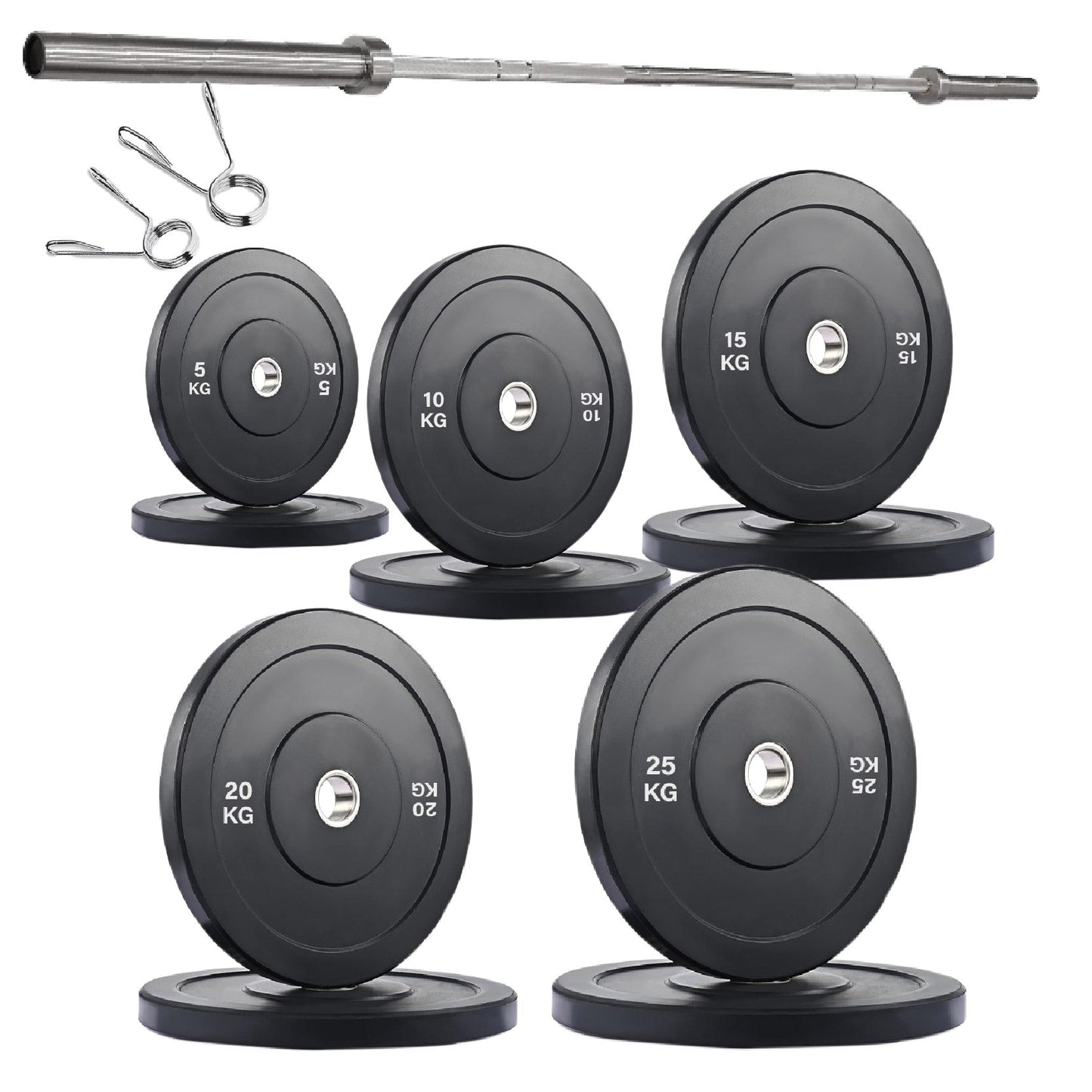 Olympic Bumper Plates – Premium Strength Training Discs for Home & Commercial Gyms – Singles, Pairs & Full Sets with Optional Barbells