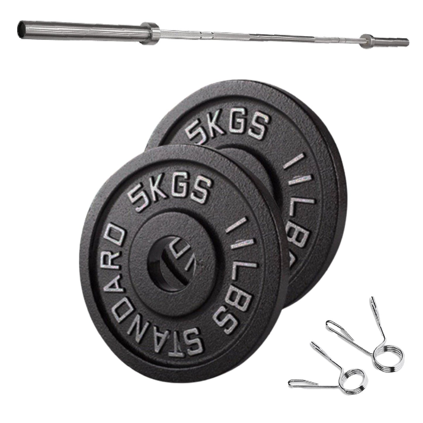 Cast Iron Weight Plates – Premium Strength Training Discs for Home & Commercial Gyms – Singles, Pairs & Full Sets with Optional Barbells