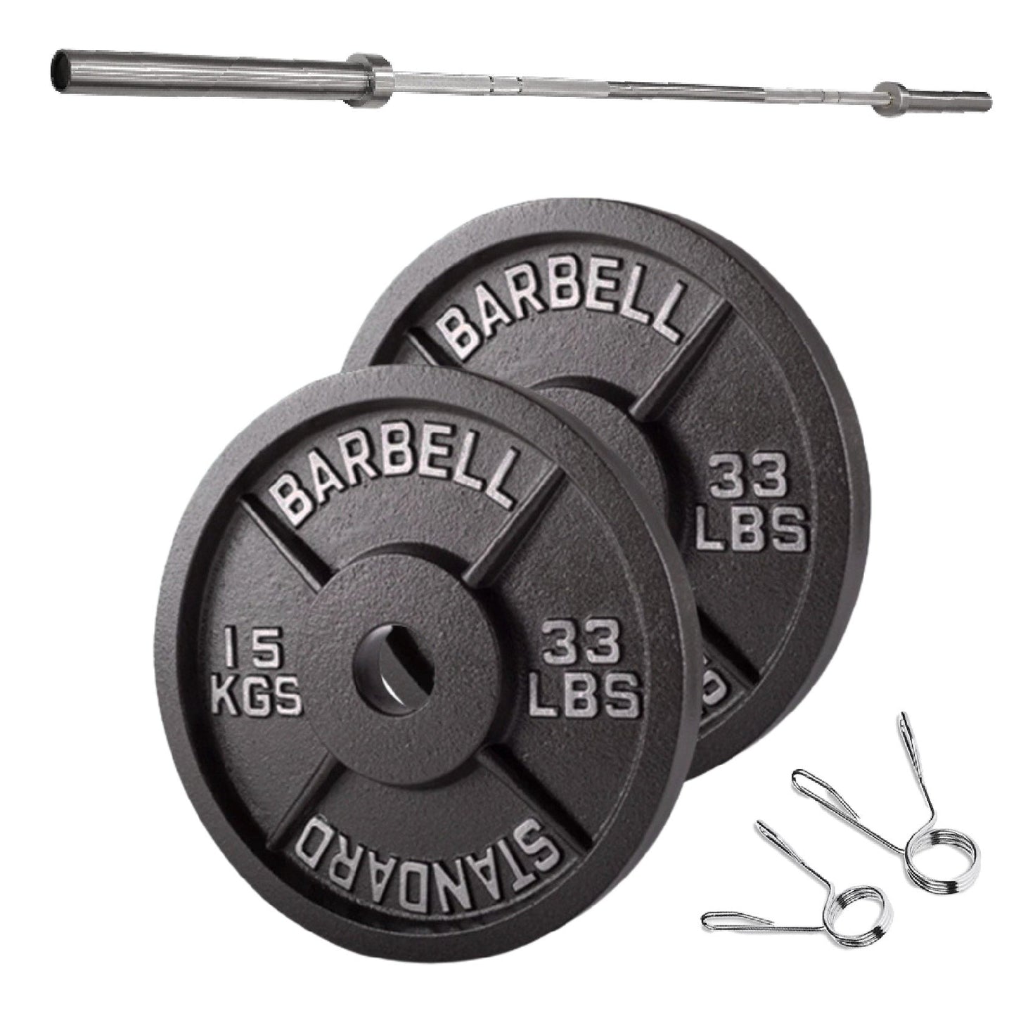 Cast Iron Weight Plates – Premium Strength Training Discs for Home & Commercial Gyms – Singles, Pairs & Full Sets with Optional Barbells