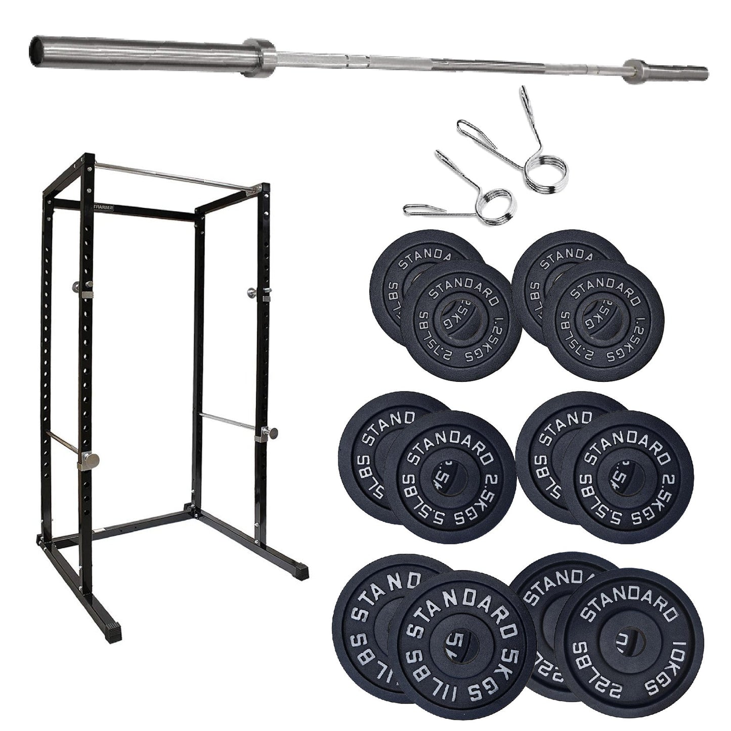 G100 Heavy-Duty Power Rack – Reinforced Steel Squat Cage with Pull-Up Bar & Adjustable Positions for Squats & Bench Press