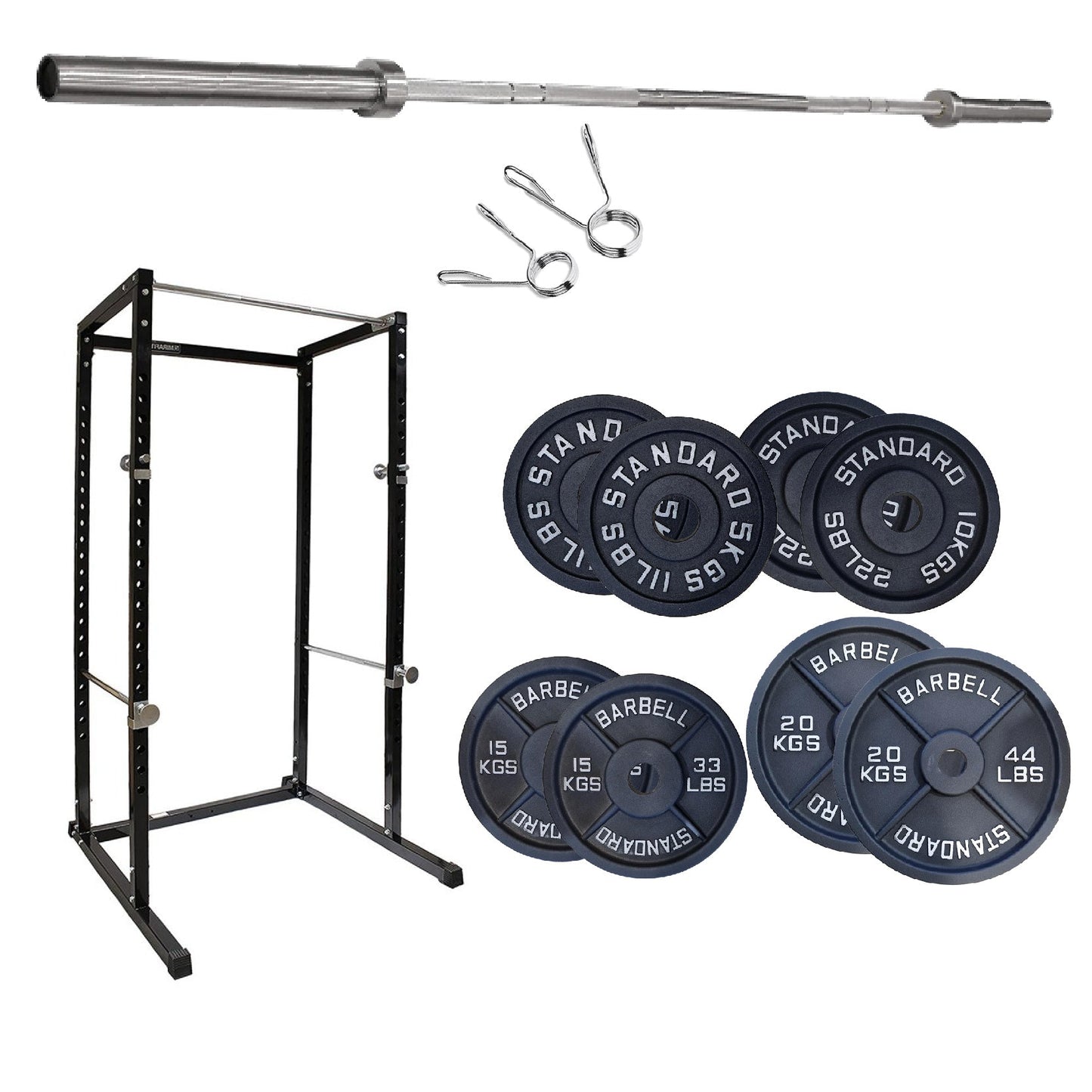 G100 Heavy-Duty Power Rack – Reinforced Steel Squat Cage with Pull-Up Bar & Adjustable Positions for Squats & Bench Press