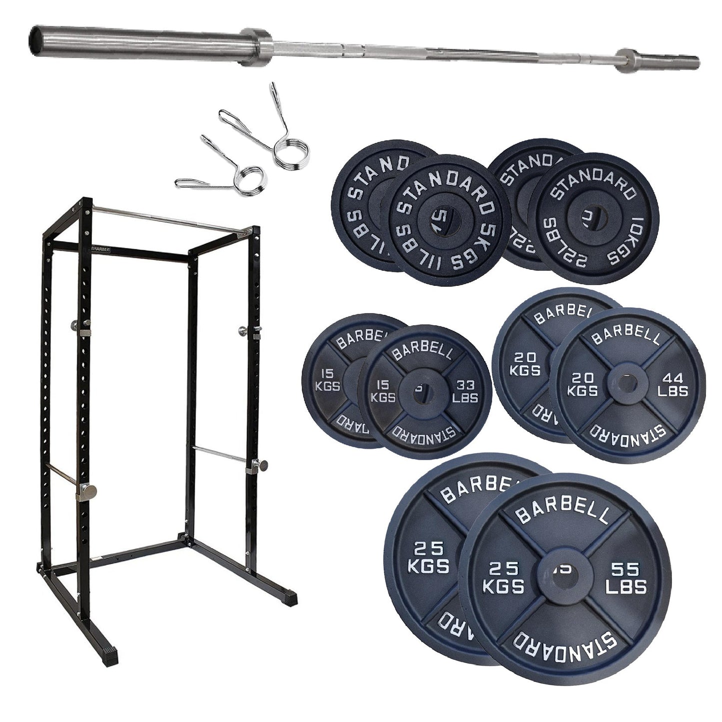 G100 Heavy-Duty Power Rack – Reinforced Steel Squat Cage with Pull-Up Bar & Adjustable Positions for Squats & Bench Press