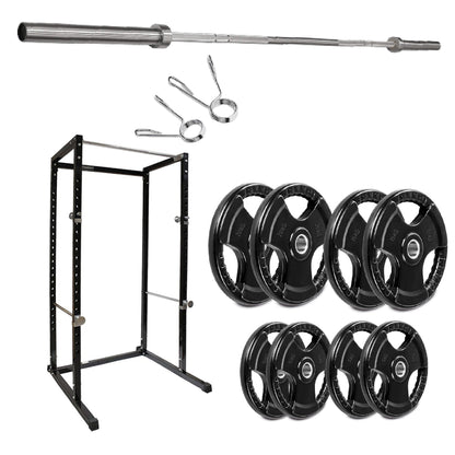 G100 Heavy-Duty Power Rack – Reinforced Steel Squat Cage with Pull-Up Bar & Adjustable Positions for Squats & Bench Press
