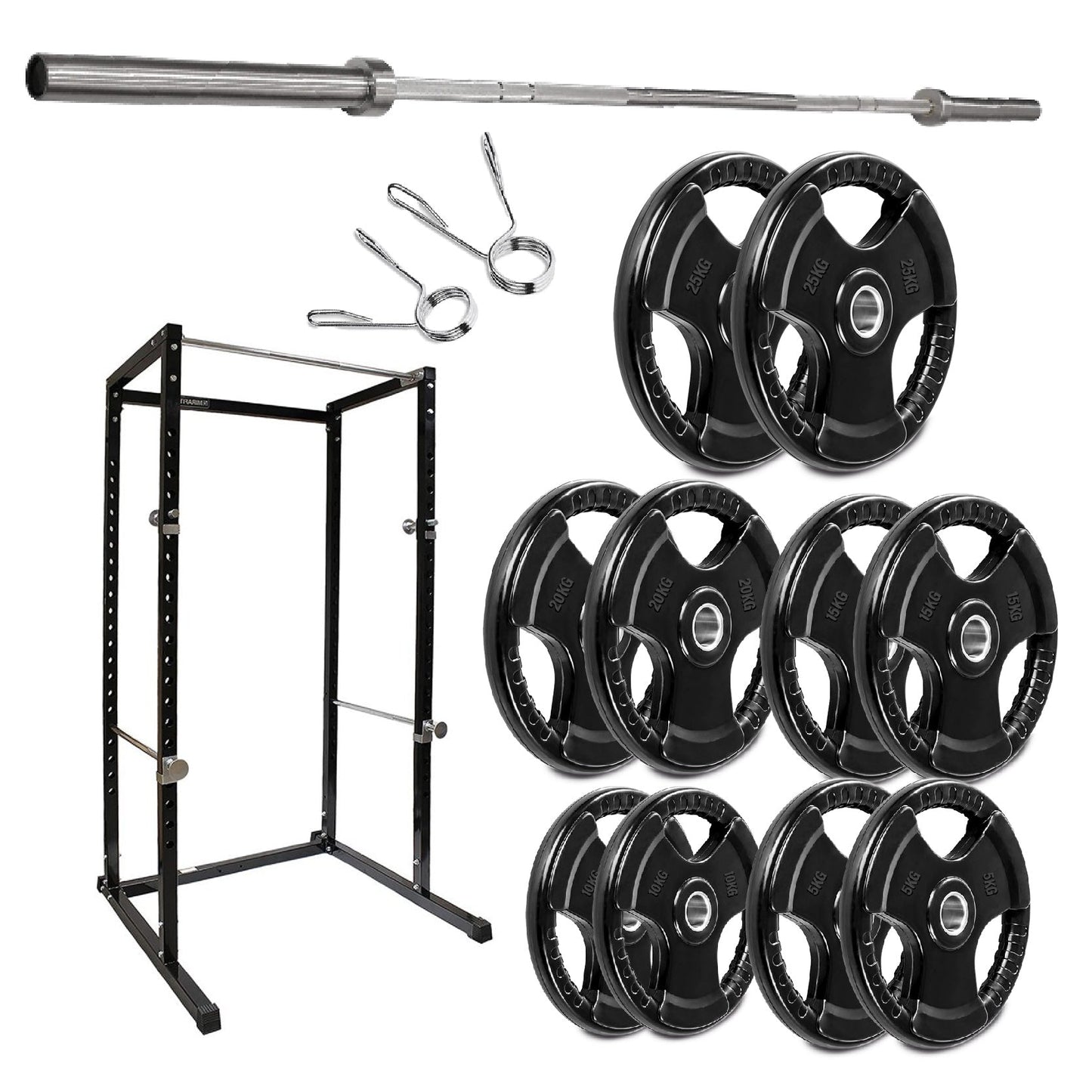 G100 Heavy-Duty Power Rack – Reinforced Steel Squat Cage with Pull-Up Bar & Adjustable Positions for Squats & Bench Press