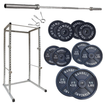 G100 Heavy-Duty Power Rack – Reinforced Steel Squat Cage with Pull-Up Bar & Adjustable Positions for Squats & Bench Press