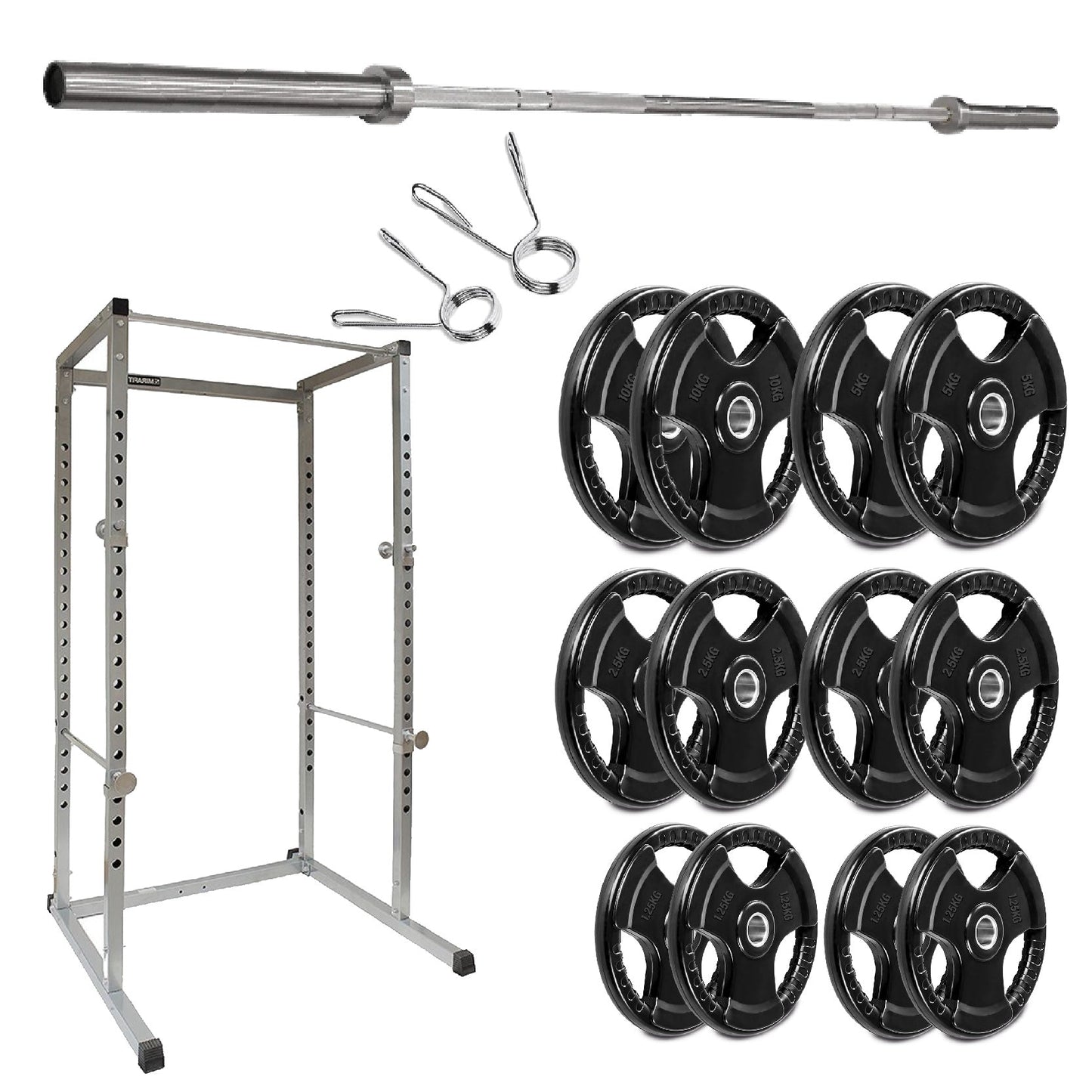 G100 Heavy-Duty Power Rack – Reinforced Steel Squat Cage with Pull-Up Bar & Adjustable Positions for Squats & Bench Press