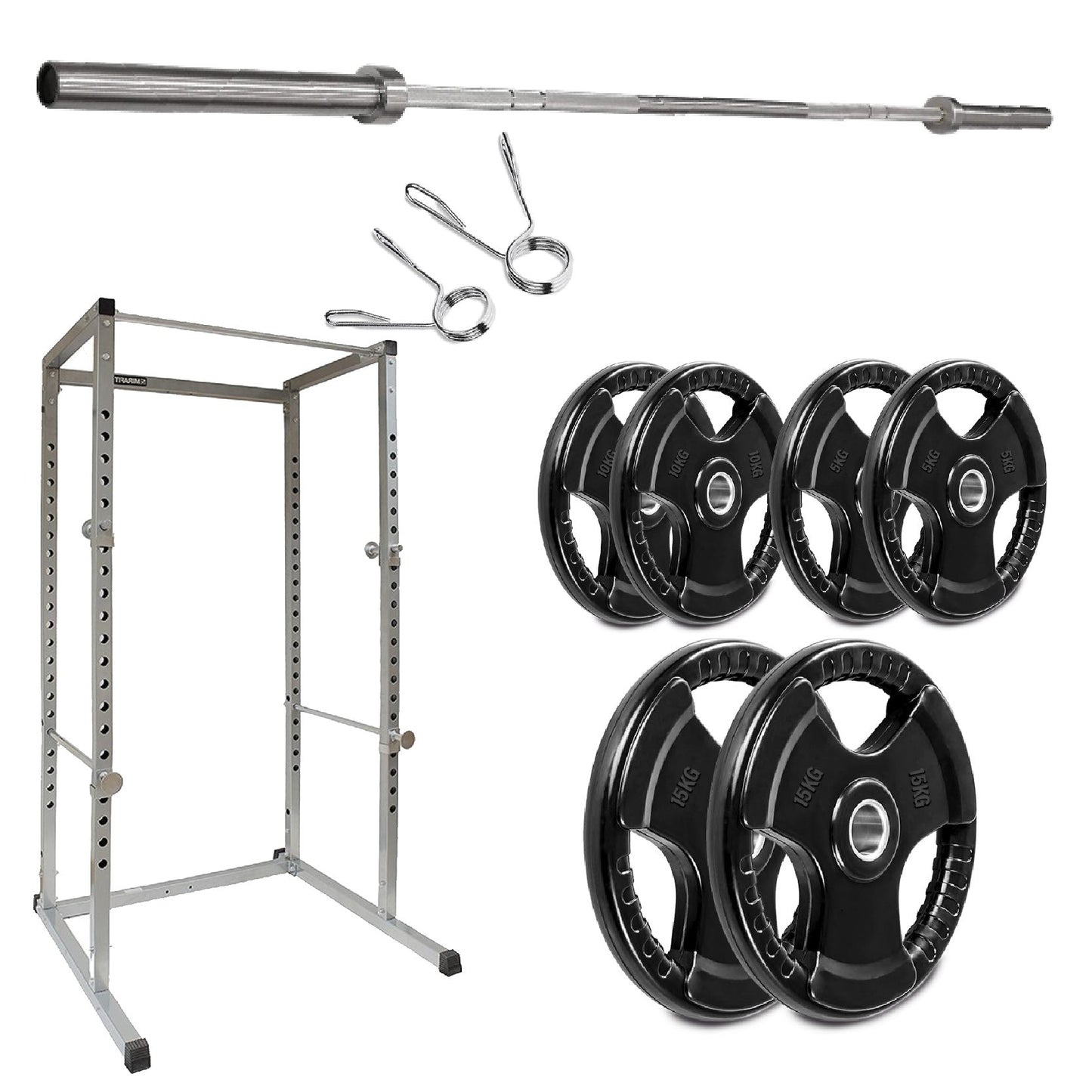 G100 Heavy-Duty Power Rack – Reinforced Steel Squat Cage with Pull-Up Bar & Adjustable Positions for Squats & Bench Press