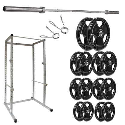 G100 Heavy-Duty Power Rack – Reinforced Steel Squat Cage with Pull-Up Bar & Adjustable Positions for Squats & Bench Press