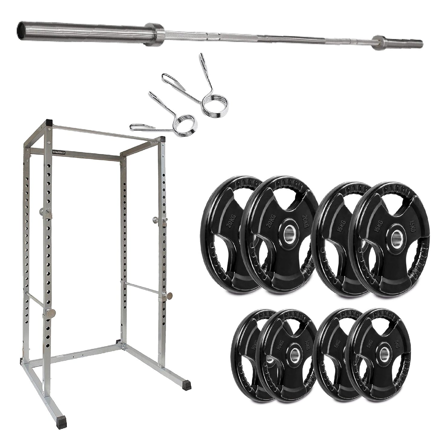 G100 Heavy-Duty Power Rack – Reinforced Steel Squat Cage with Pull-Up Bar & Adjustable Positions for Squats & Bench Press