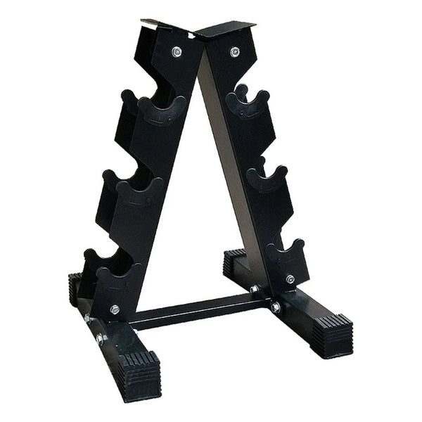 Black metal drink holder on a white background