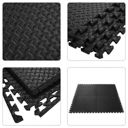 Interlocking EVA Foam 10 mm Puzzle Exercise Mat  – Non‑Slip Durable Rubber-style Home Gym Flooring Tiles for Strength & Workout Rooms