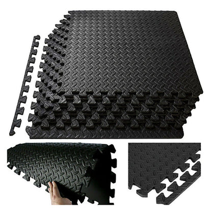 Interlocking EVA Foam 10 mm Puzzle Exercise Mat  – Non‑Slip Durable Rubber-style Home Gym Flooring Tiles for Strength & Workout Rooms