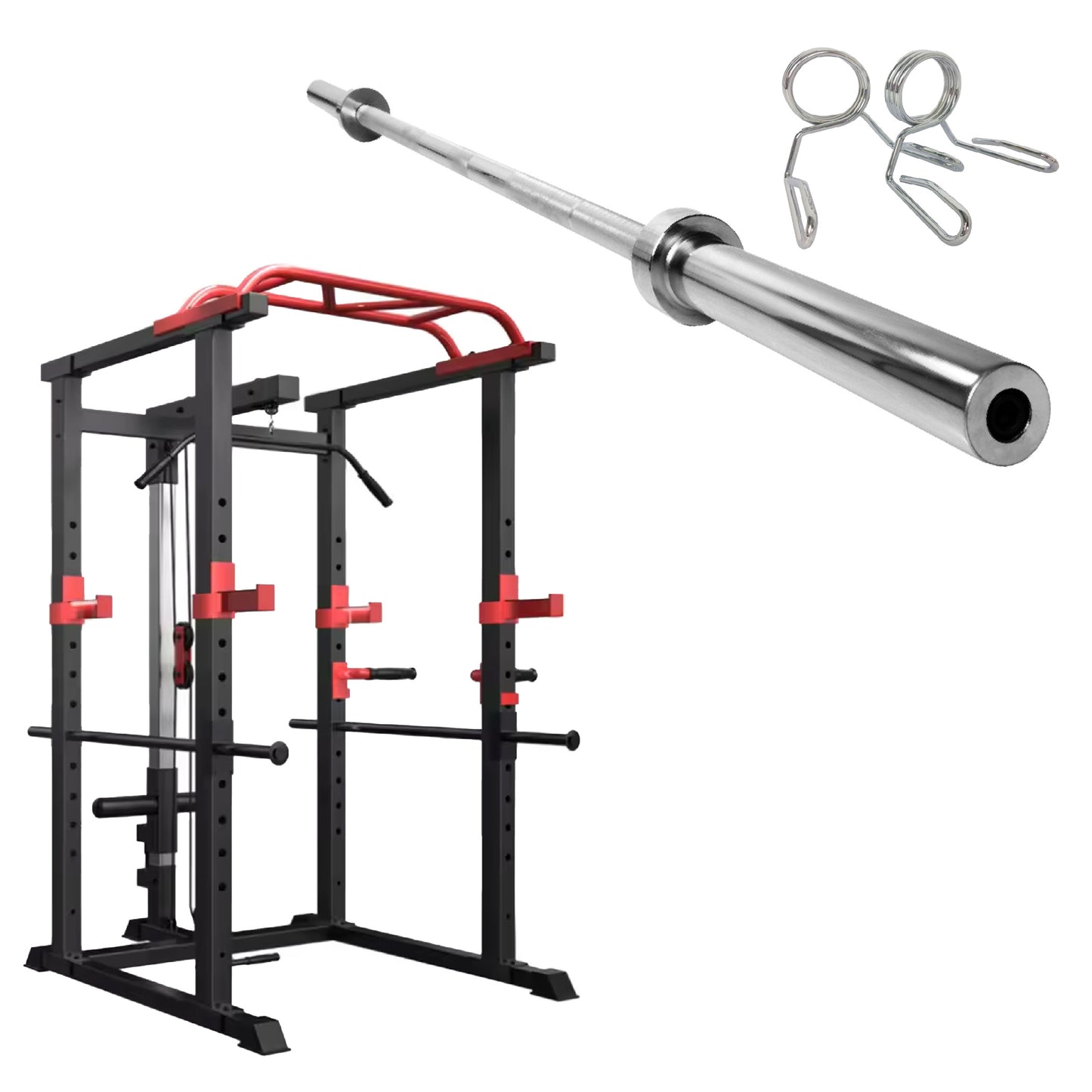 LAT Pulldown Machine – Dual Pulley Cable System with Adjustable Seat for Back & Upper Body Strength Training at Home