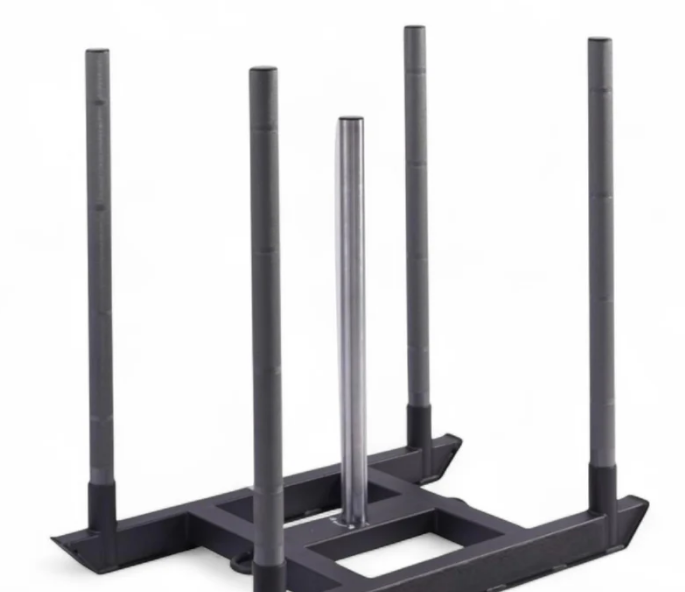 Heavy Duty Push & Pull Sled with 10m Sprint Mat | Numbered Sprint Sled Track for Speed & Strength Training | Durable Training Aid for Athletes & Coaches