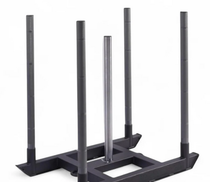 Heavy Duty Push & Pull Sled with 10m Sprint Mat | Numbered Sprint Sled Track for Speed & Strength Training | Durable Training Aid for Athletes & Coaches