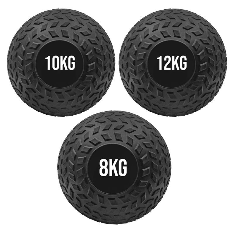 Treaded Slam Balls – No-Bounce Rubber Medicine Balls with Textured Grip for Strength, Core & MMA Training