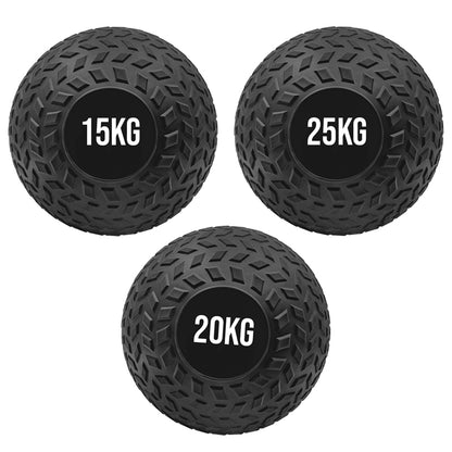 Treaded Slam Balls – No-Bounce Rubber Medicine Balls with Textured Grip for Strength, Core & MMA Training
