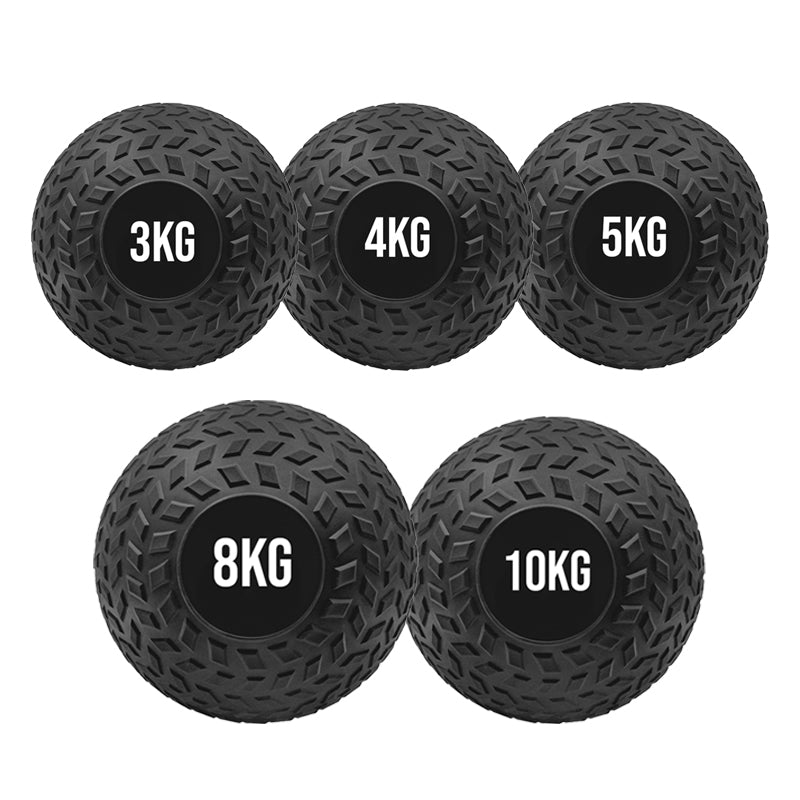 Treaded Slam Balls – No-Bounce Rubber Medicine Balls with Textured Grip for Strength, Core & MMA Training