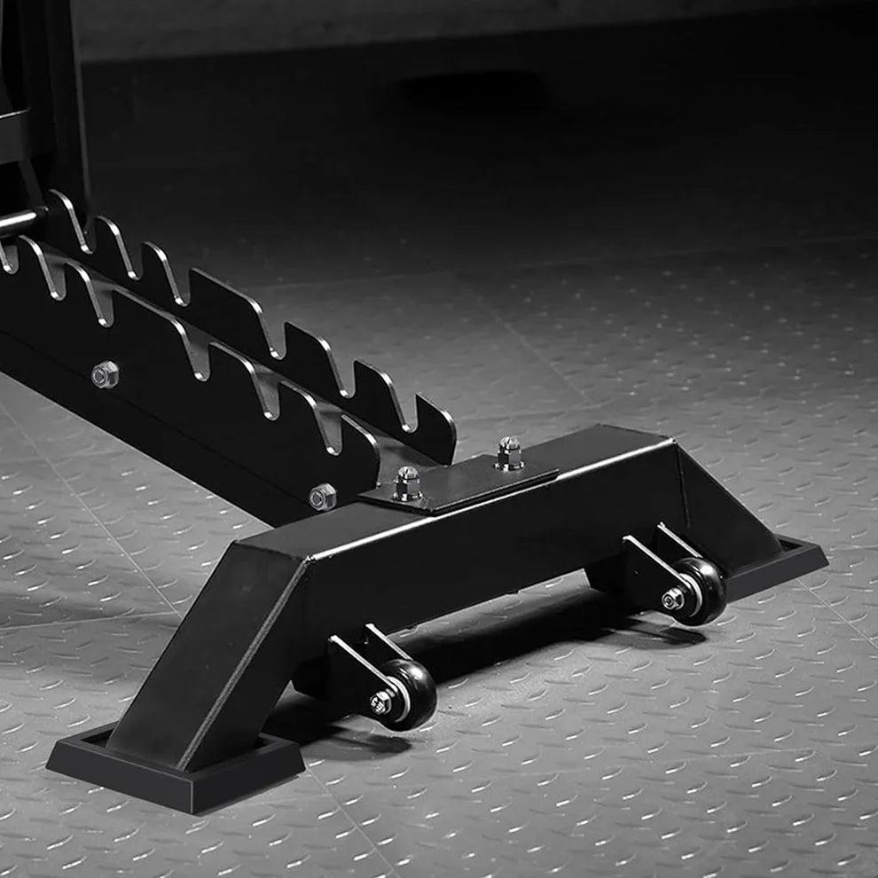 Tri Leg Commercial Weight Bench – Fully Adjustable Flat, Incline, Decline FID Bench with Nonslip Cushions, 1300lbs Capacity Heavy-Duty Utility Bench for Full Body Gym Training