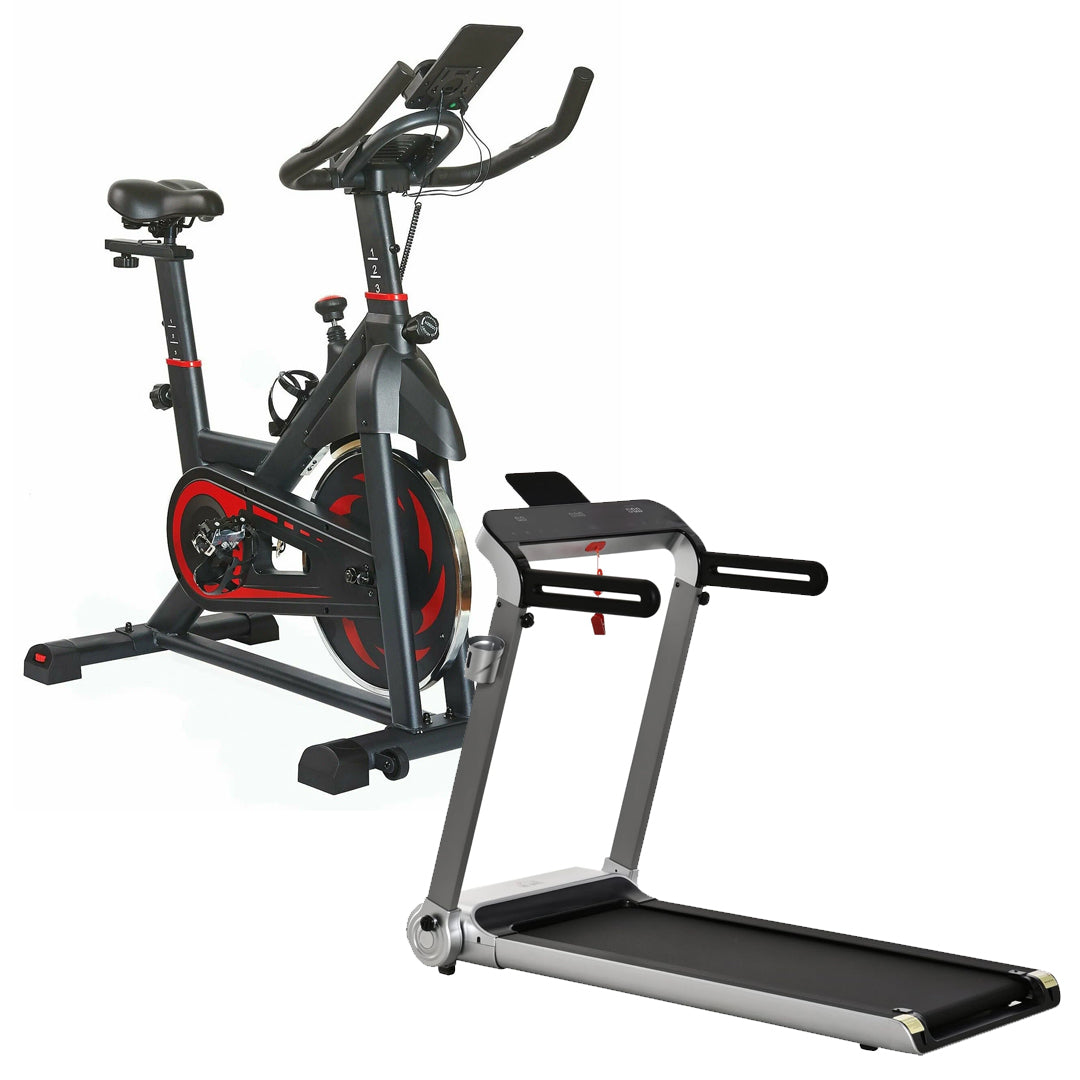 Premium Indoor Exercise Bike – Quiet Belt Drive, LCD Display & Adjustable Resistance – Customisable for Home Workouts